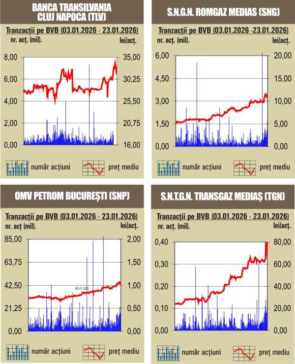 Aprecieri pe linie pentru indici